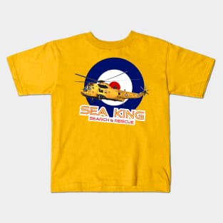 Westland Sea King Search and rescue helicopter in RAF roundel, Kids T-Shirt